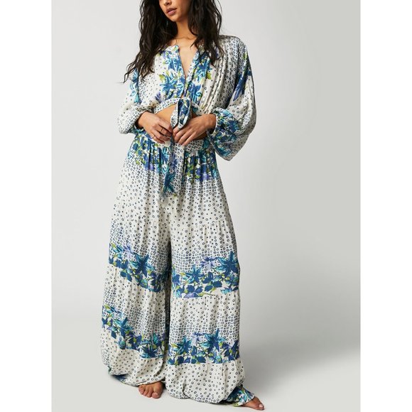 Free People Pants - 🆕 FREE PEOPLE Paradise Jumpsuit / Ivory Combo